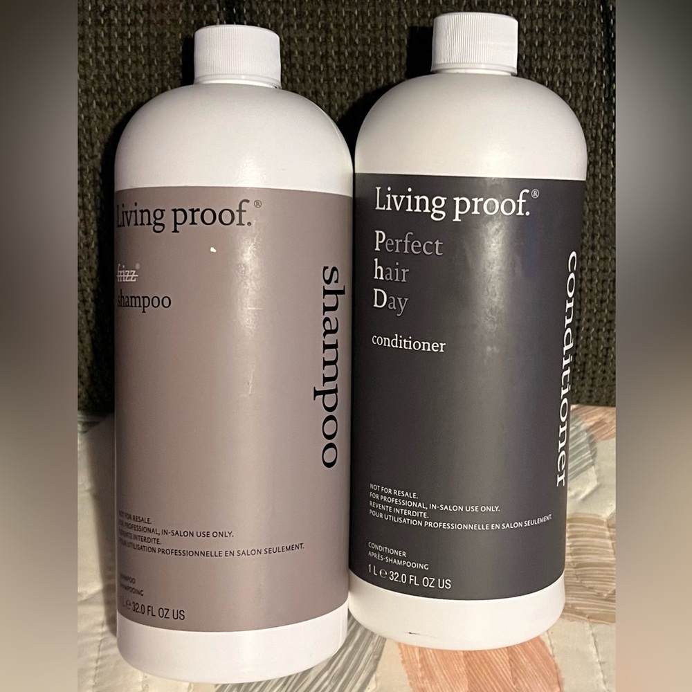 2-32oz bottles of Living Proof shampoo & conditioner